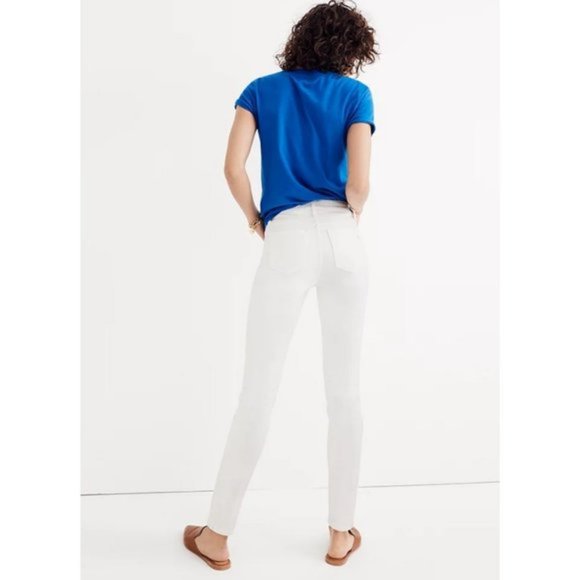 Madewell 9" High-Rise Skinny Jeans in Pure White size 27 - Picture 3 of 9